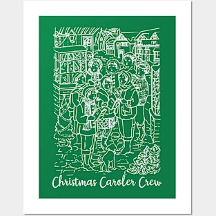 Christmas Caroler Crew Posters and Art